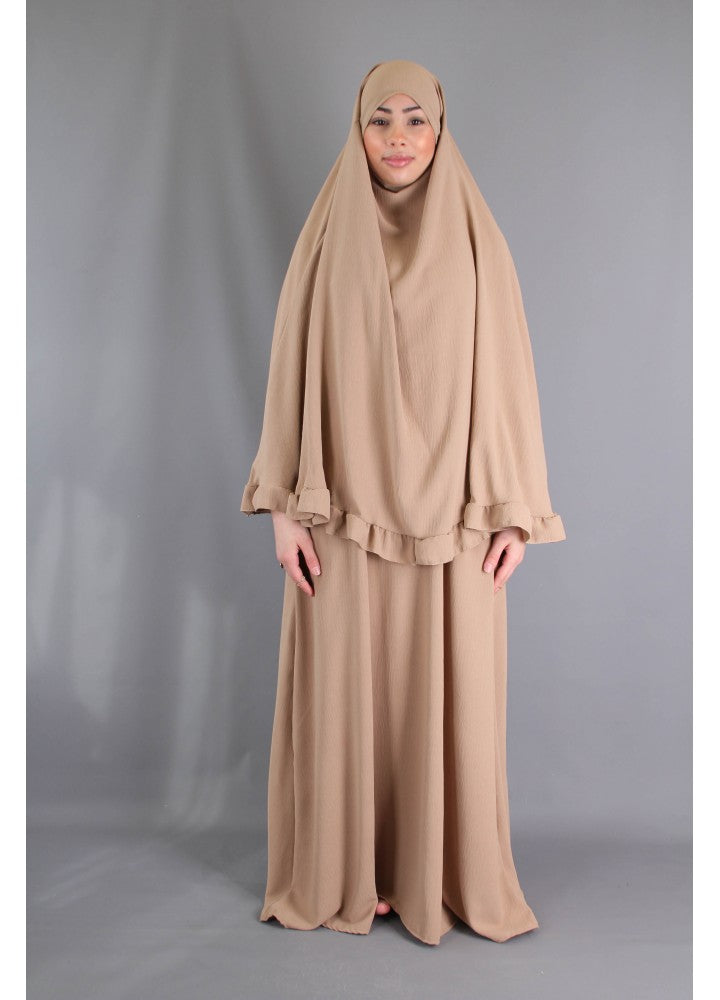 Abaya und Khimarset-Rüsche