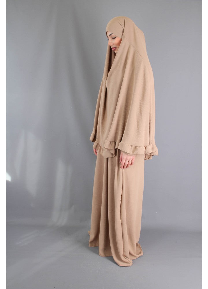 Abaya und Khimarset-Rüsche
