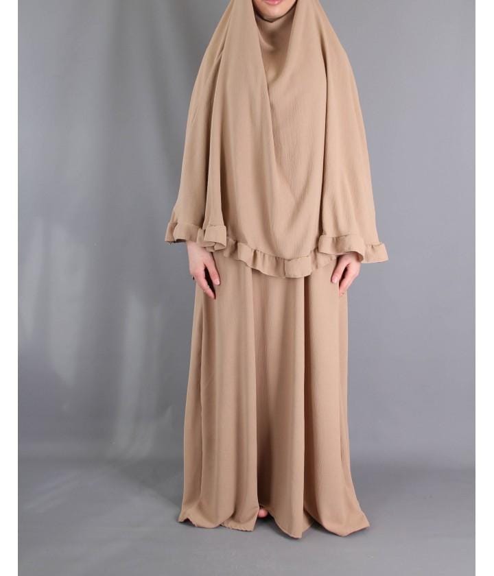 Abaya und Khimarset-Rüsche