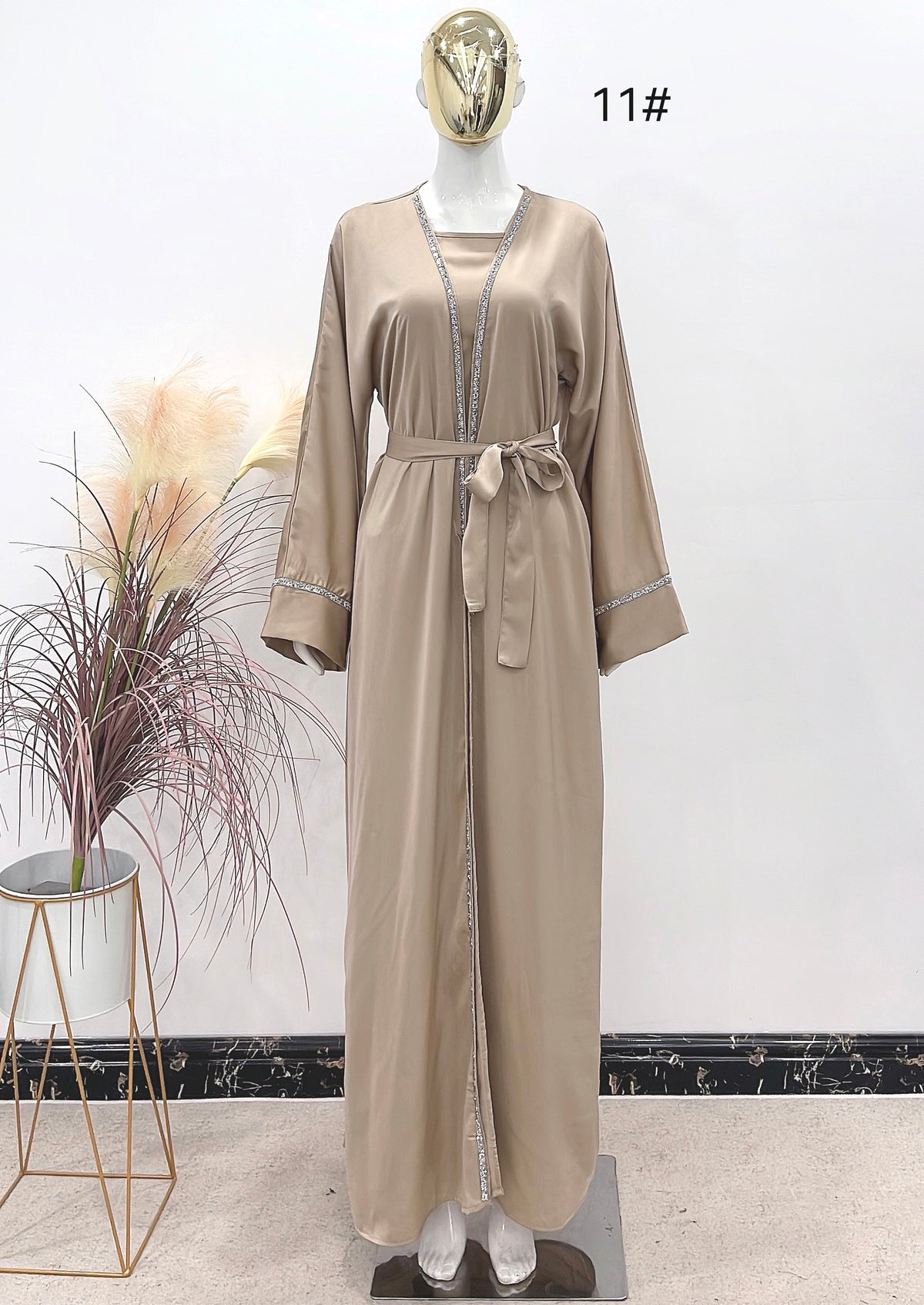 Luxe abayaset strass