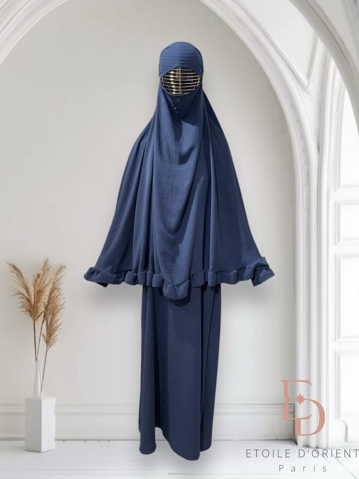 Abaya und Khimarset-Rüsche