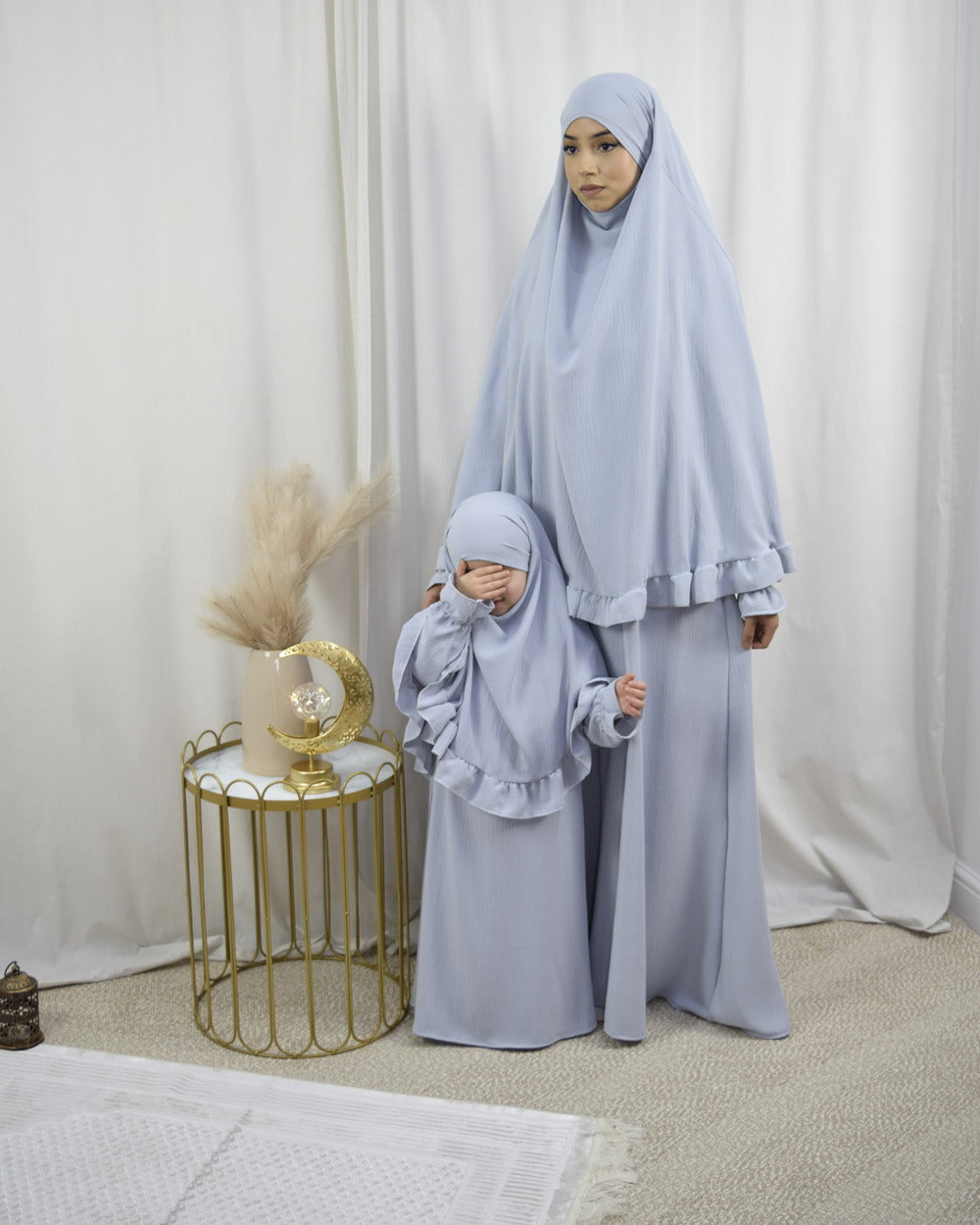 Abaya und Khimarset Rüschen-Binti