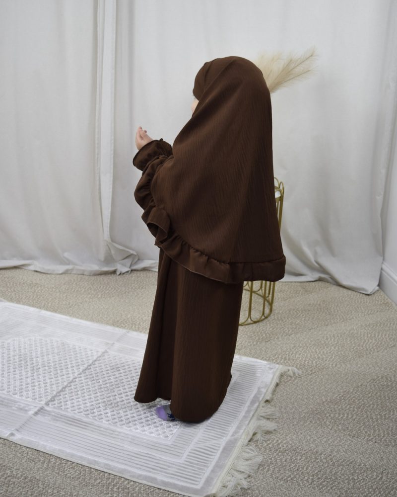 Abaya und Khimarset Rüschen-Binti