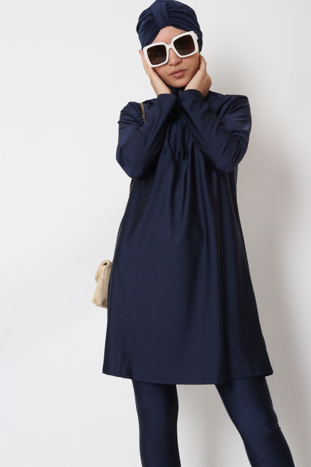Burkini with zipper