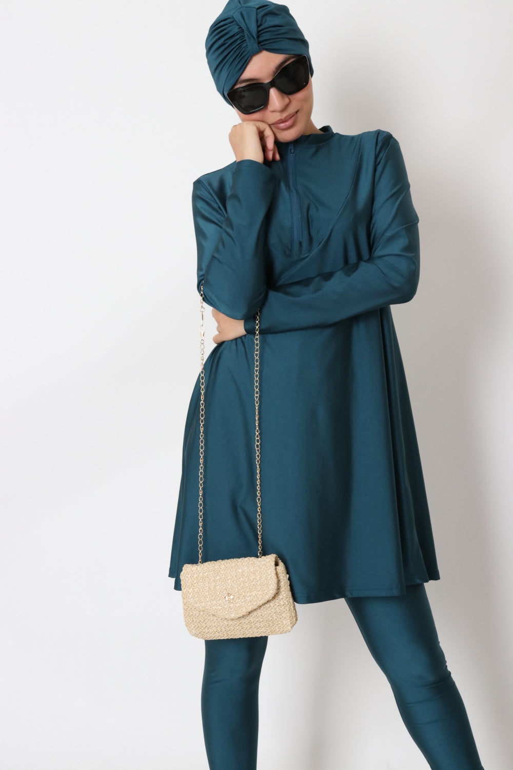 Burkini with zipper
