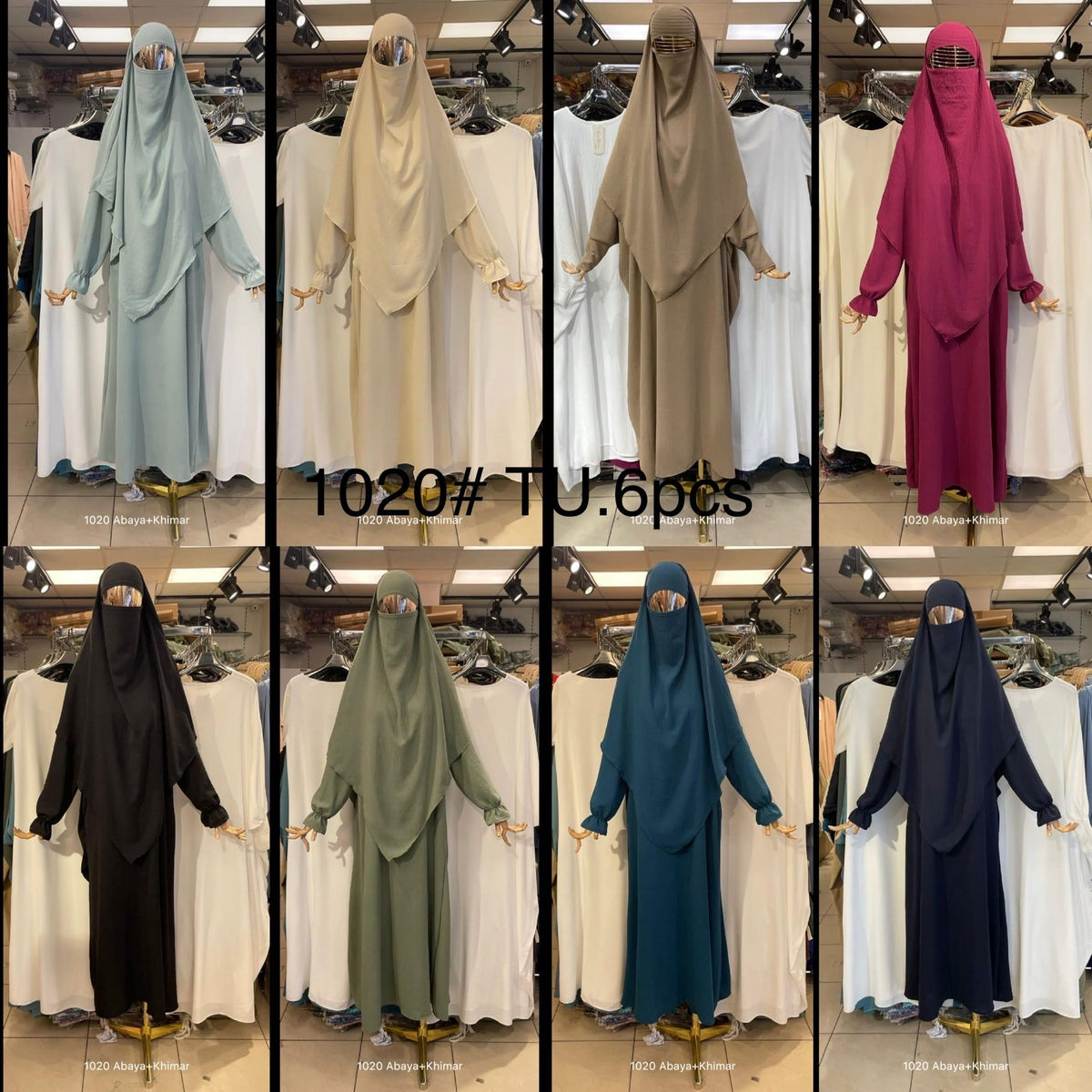 Abaya en khimarset Salima