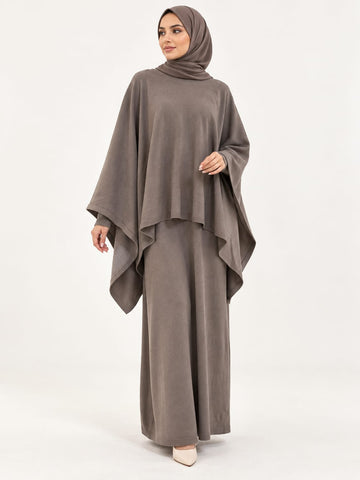 Winter drape dress