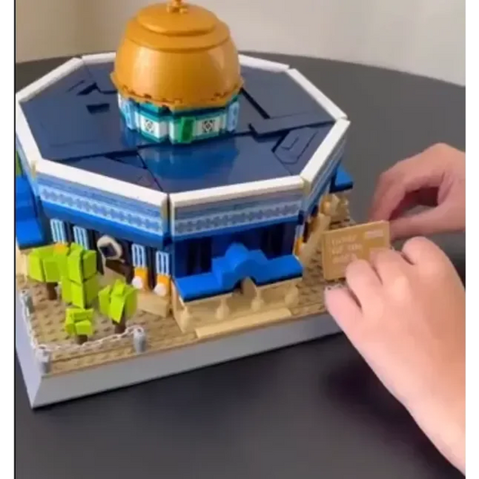 Al Aqsa Rotskoepelmoskee Bouwstenenset(lego) -  (983 blokjes)