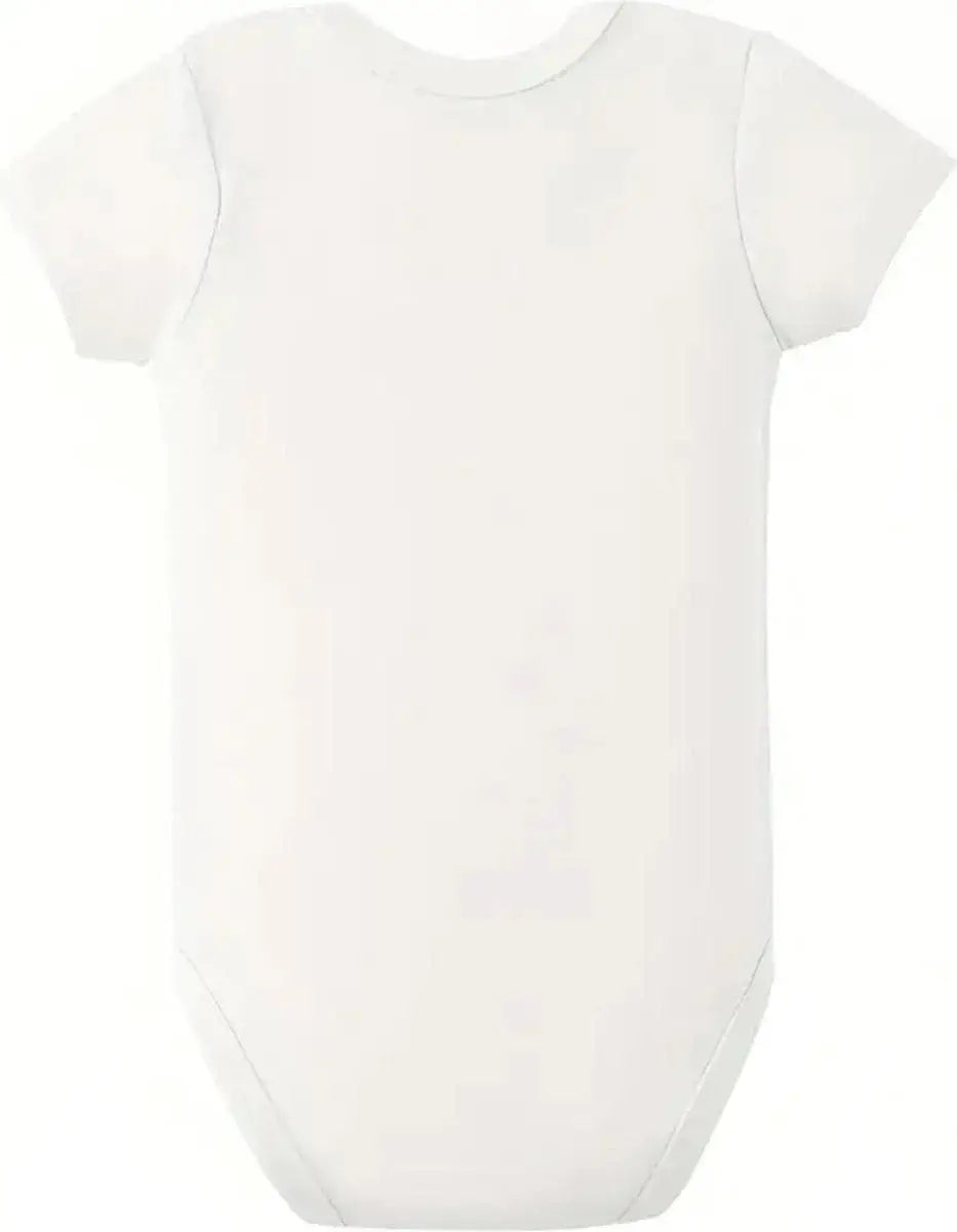 Babyromper unisex katoen met print 'My First Ramadan' goud en wit | 3-6m