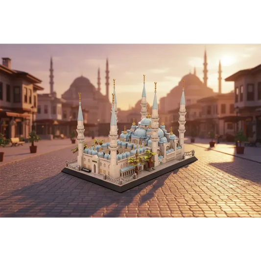 Blauwe Sultan Ahmet Moskee in Istanbul Bouwstenenset(lego) - (1129 onderdelen)