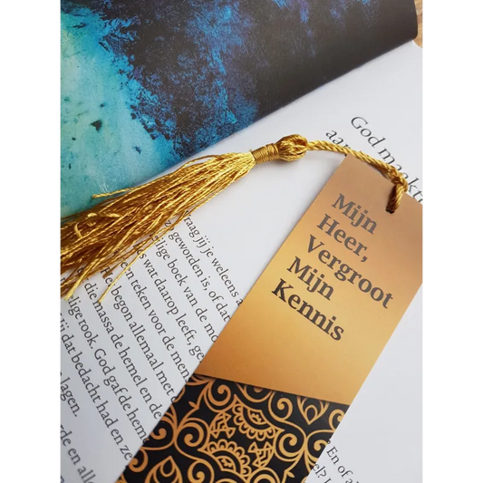 Boekenlegger 'mijn Heer vergroot mijn kennis' I-Creations