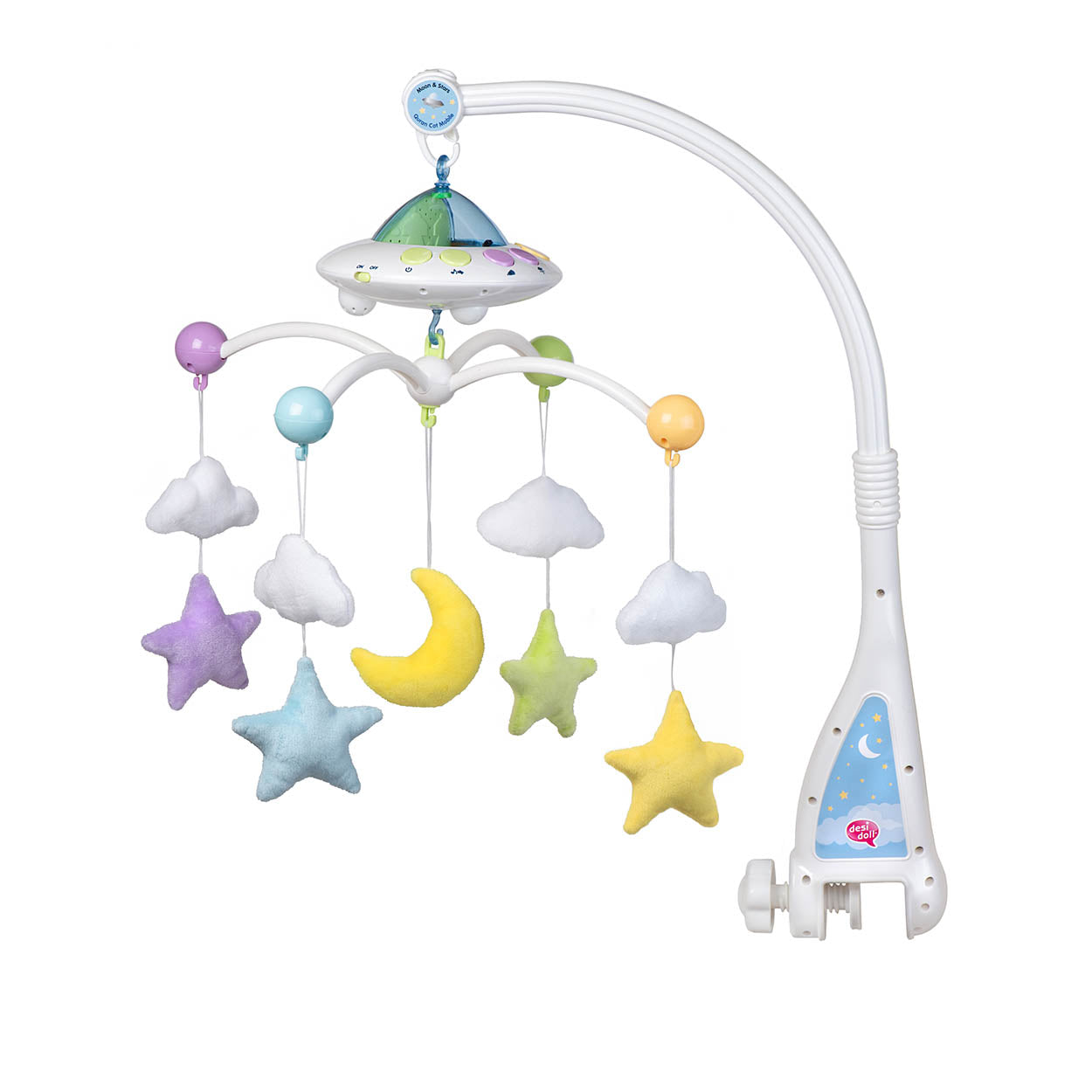 Moon en Stars baby mobiel - met afstandsbediening