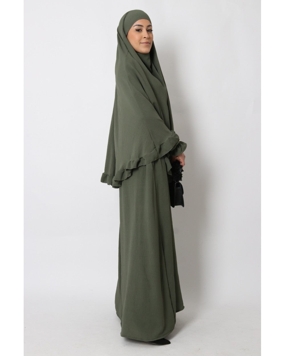 Abaya und Khimarset-Rüsche