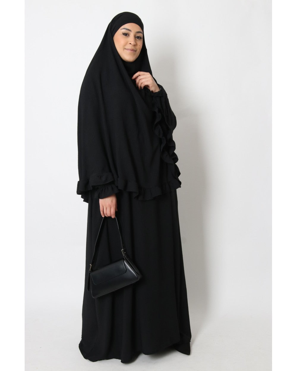 Abaya und Khimarset-Rüsche
