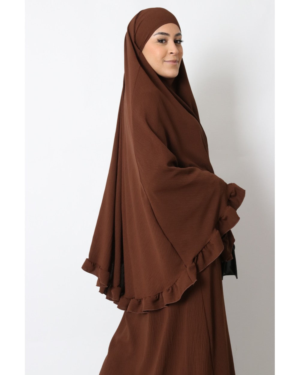 Abaya und Khimarset-Rüsche