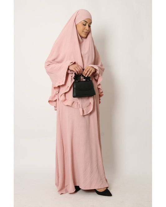 Abaya en Khimarset Ruffle