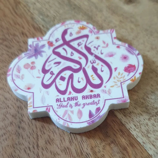 Quatrefoil magneet -Allahu akbar I-Creations