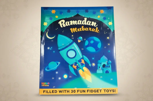 Ramadan kalender met speeltjes (Blauw)