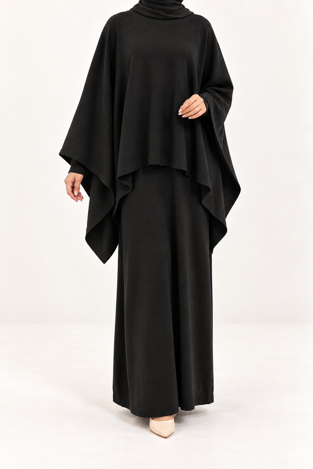 Winter drape dress