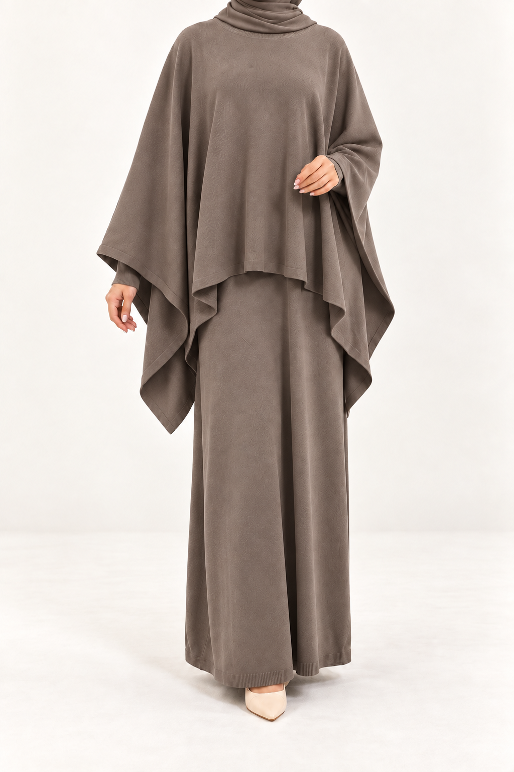 Winter drape dress