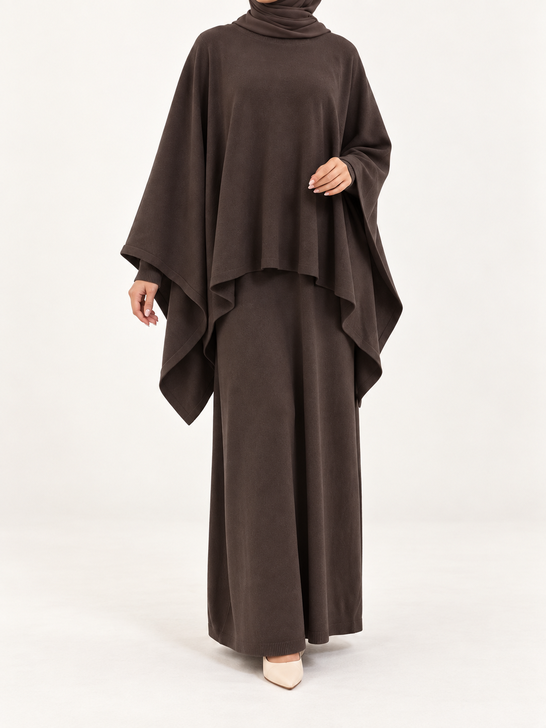 Winter drape dress