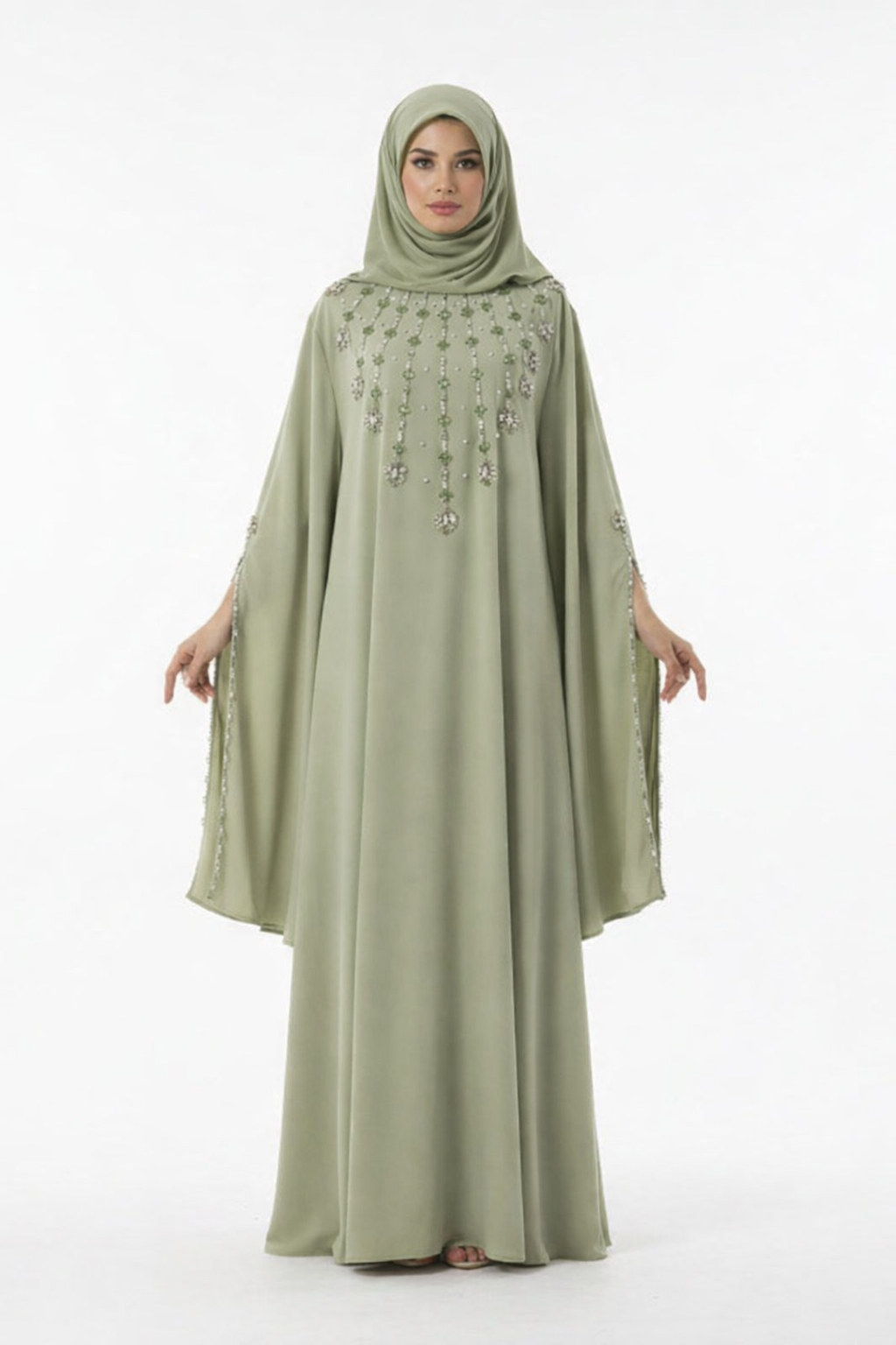 Luxe abaya strass