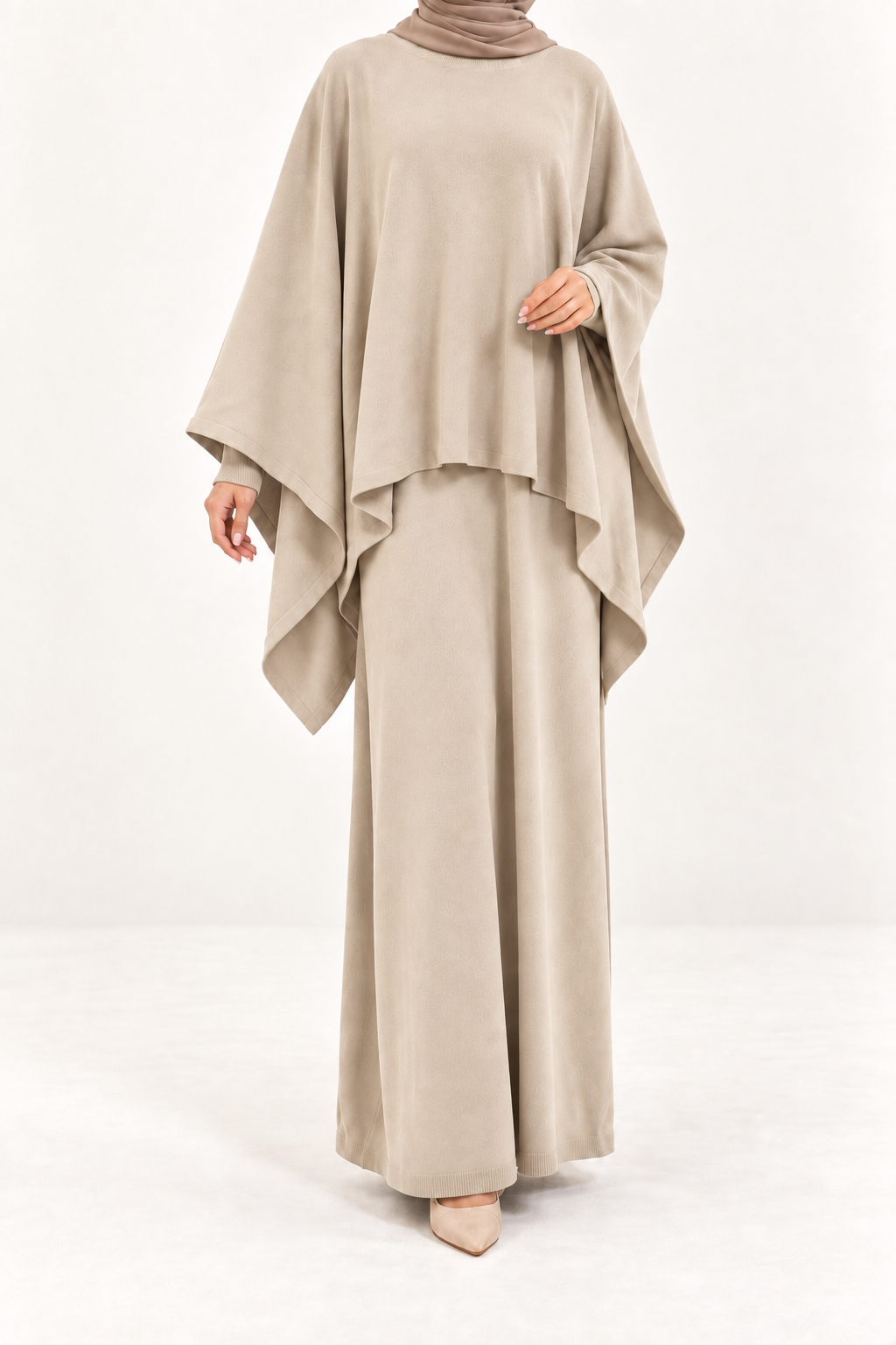 Winter drape dress