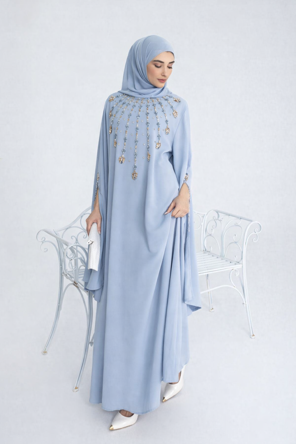 Luxe abaya strass