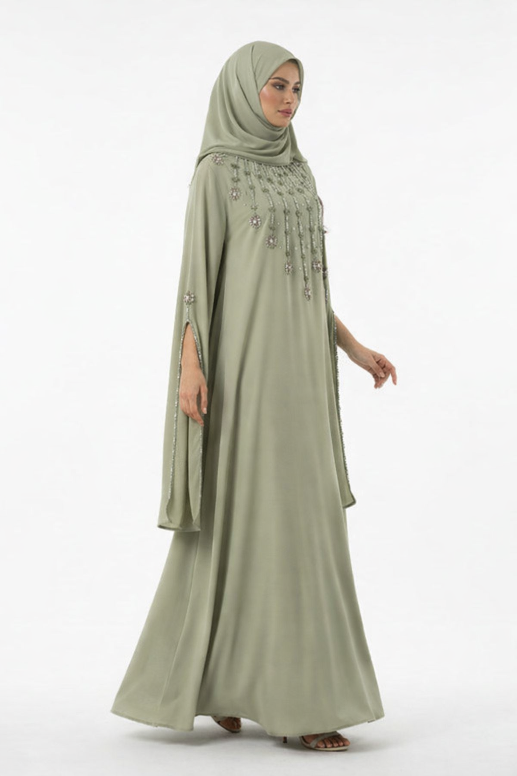 Luxe abaya strass