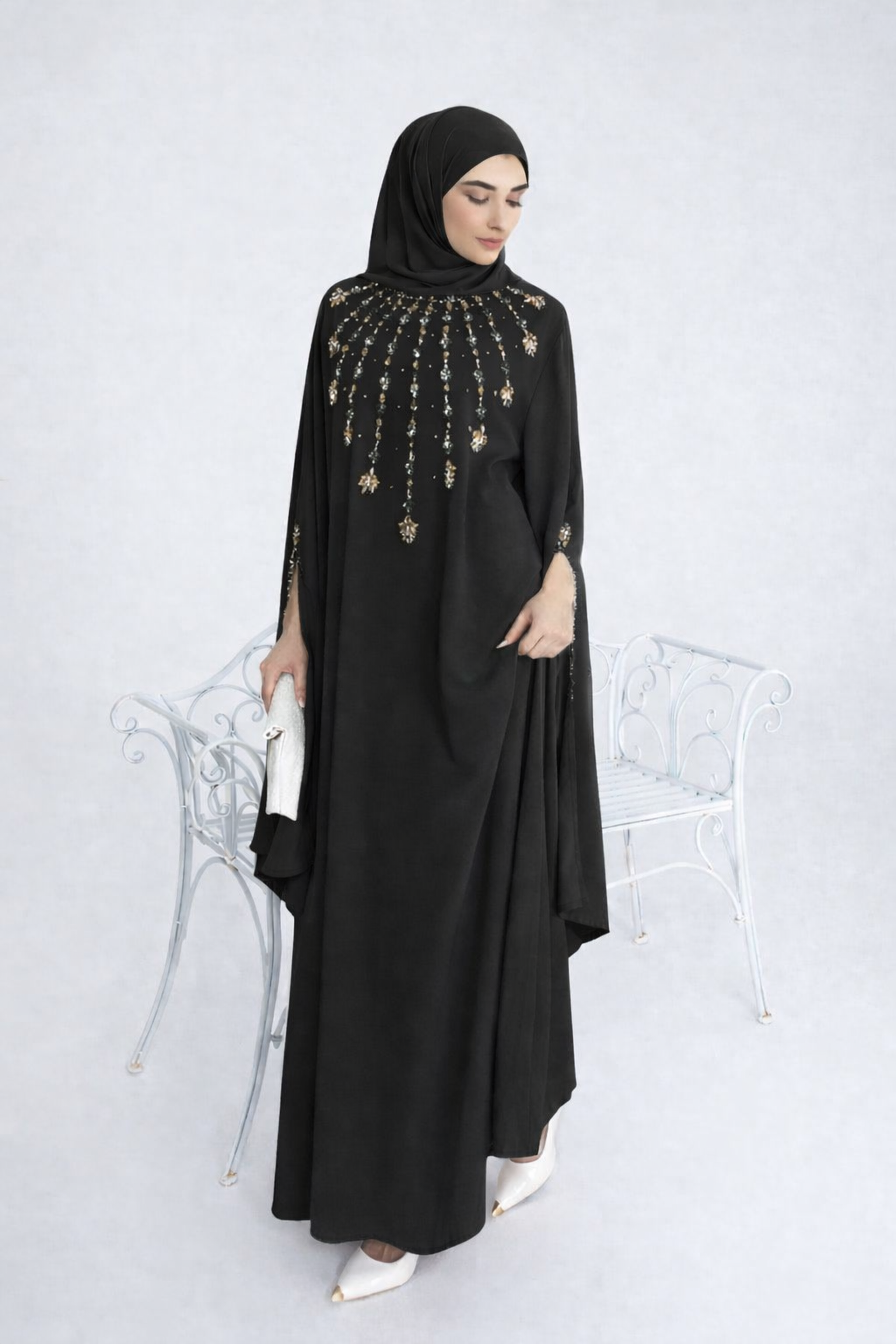 Luxe abaya strass