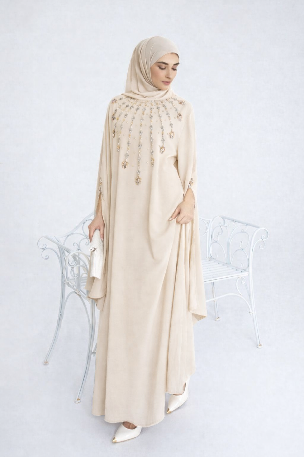 Luxe abaya strass