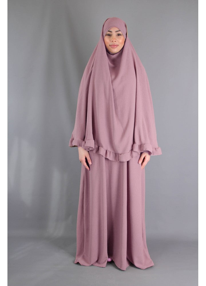 Abaya und Khimarset-Rüsche