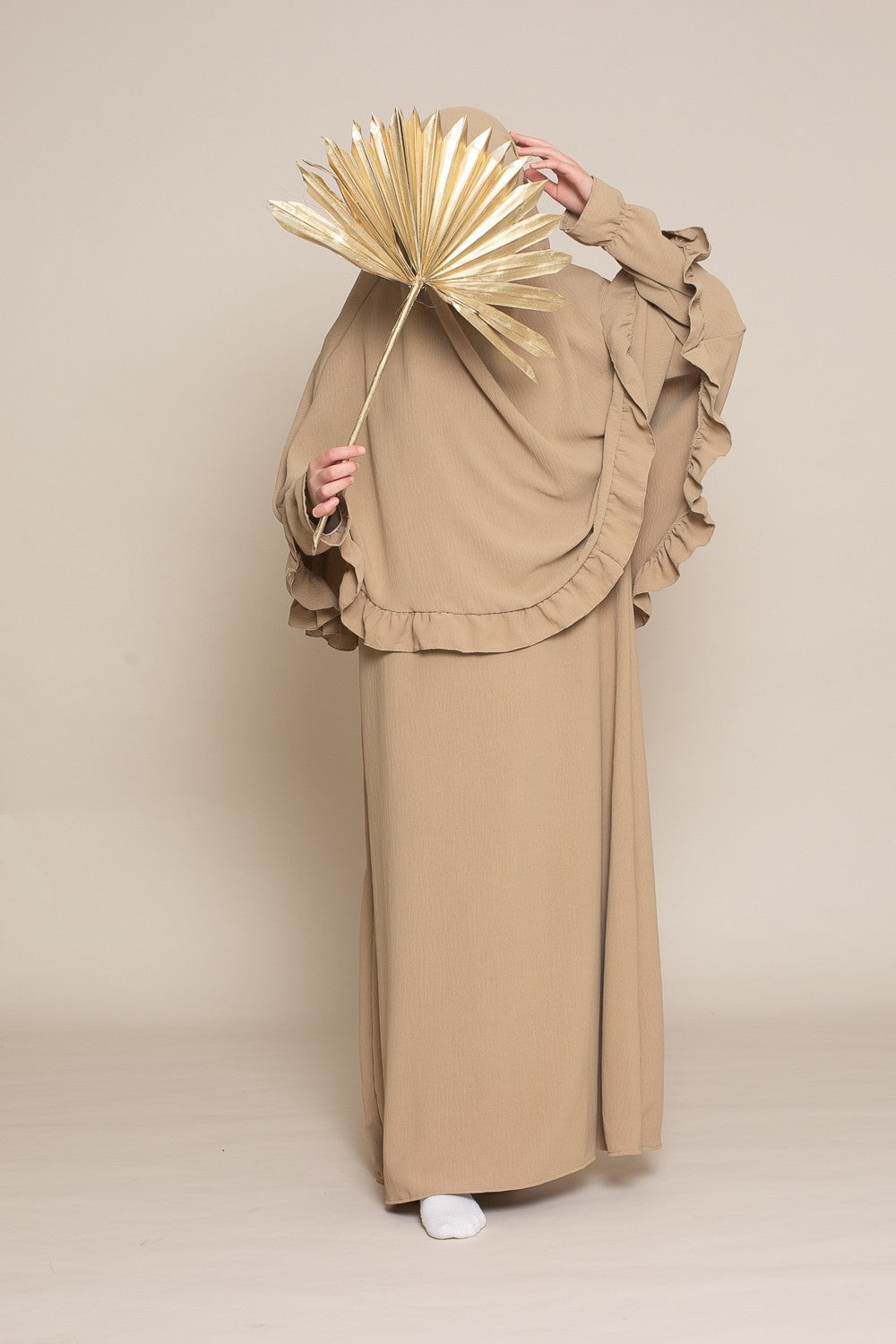 Abaya und Khimarset Rüschen-Binti