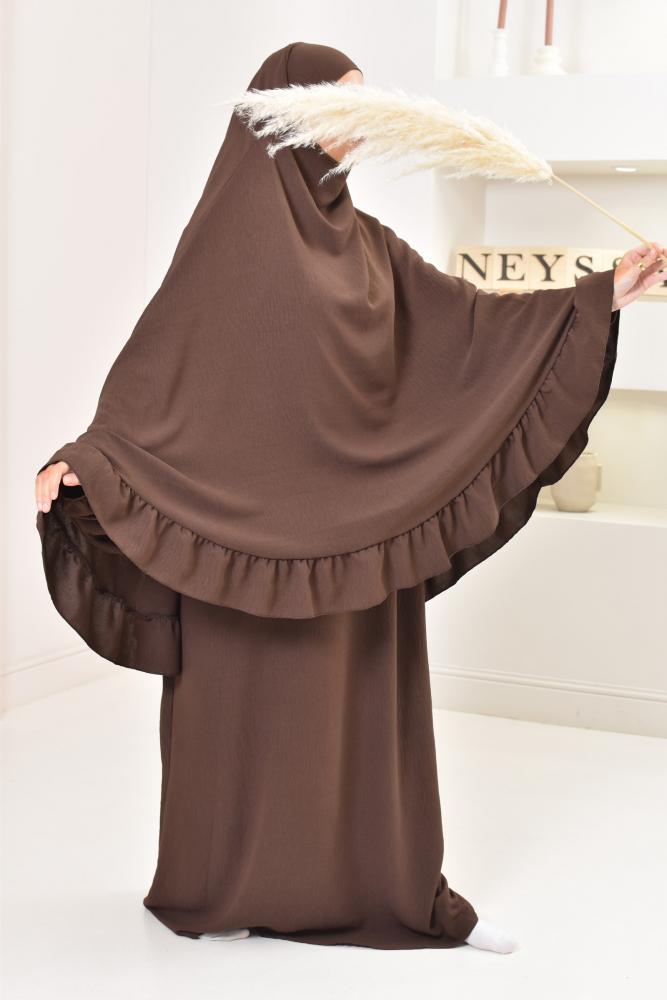 Abaya und Khimarset-Rüsche