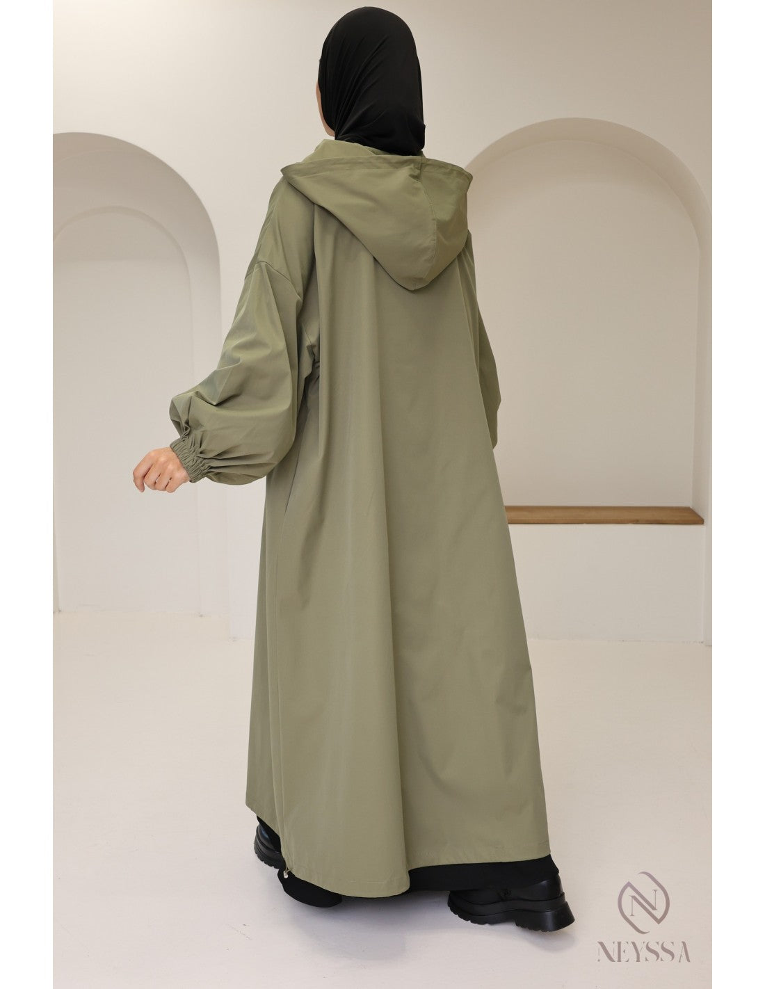 🌧️ Lange damesjas – Oversized pasvorm