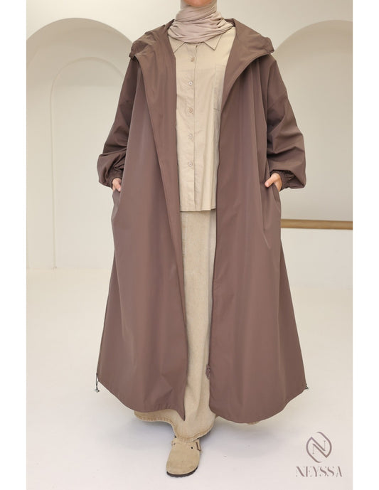 🌧️ Lange damesjas – Oversized pasvorm