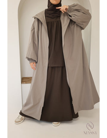 🌧️ Lange damesjas – Oversized pasvorm