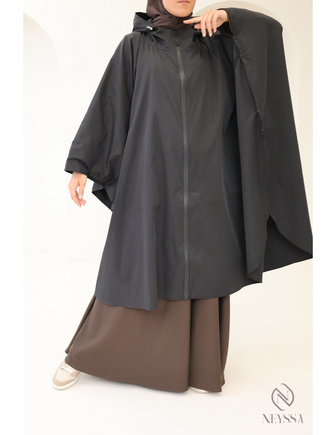 Damesponcho – waterafstotend en oversized