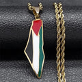Palestina hanger met ketting -luxe - Sieraad