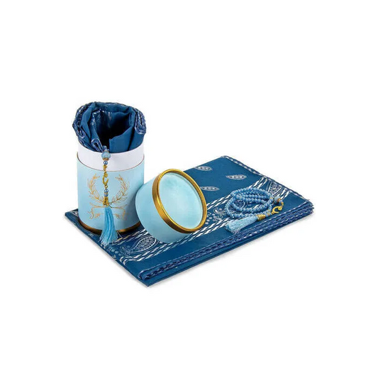 Cadeauset gebed cilinder -blauw