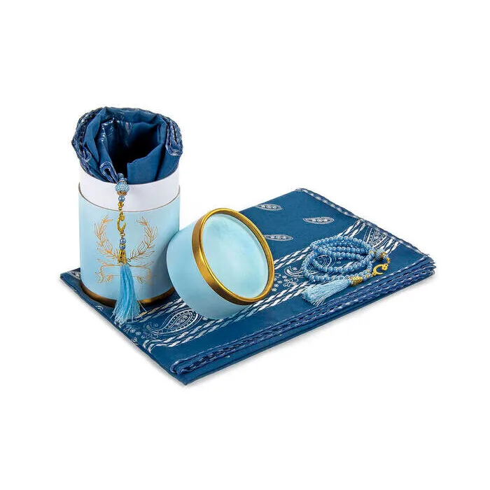 Cadeauset gebed cilinder -blauw