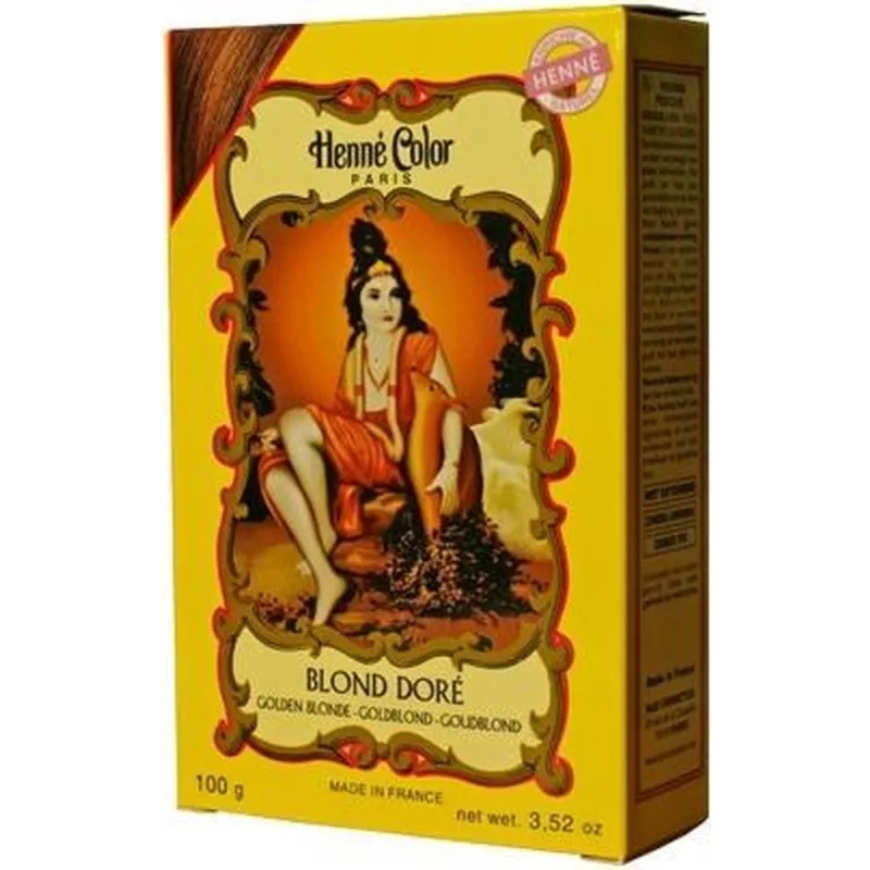Hennapoeder Blond doré / goudblond 100 Gram - Henna