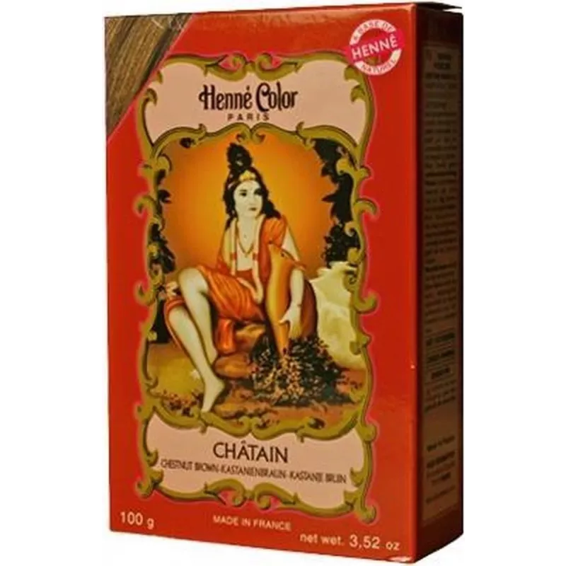 Hennapoeder Chatain / kastanje 100 Gram - Henna