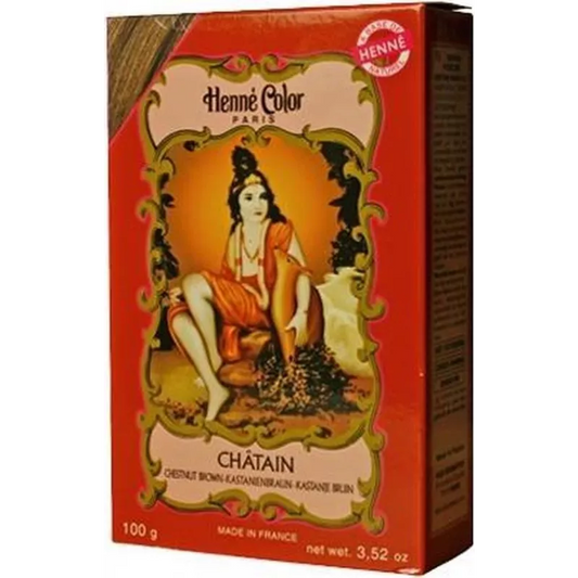 Hennapoeder Chatain / kastanje 100 Gram - Henna