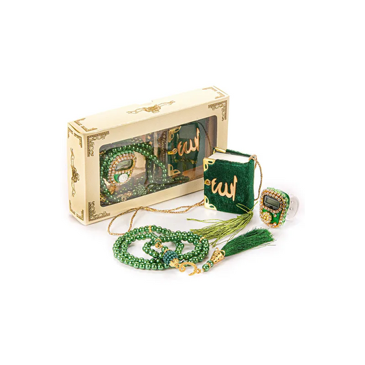 Mini Cadeauset koran/tasbih -groen