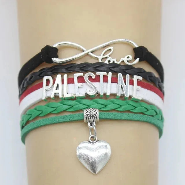 Palestina armband met hartje