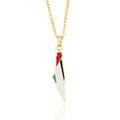 Palestina hanger met ketting -klein - Goud
