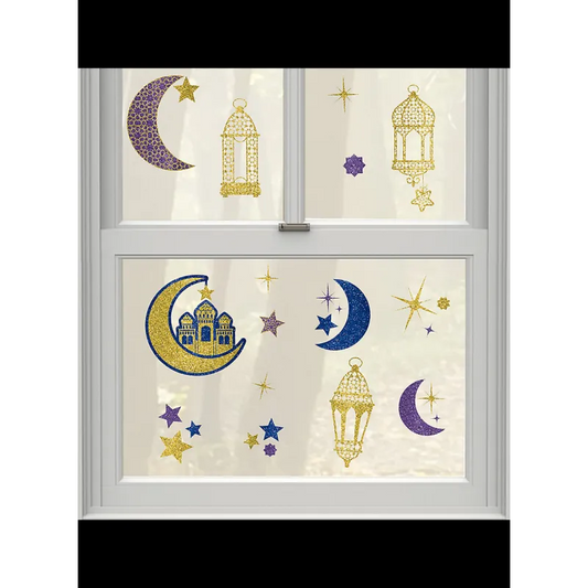 Raamstickers Eid/Ramadan eidmubarak.eu