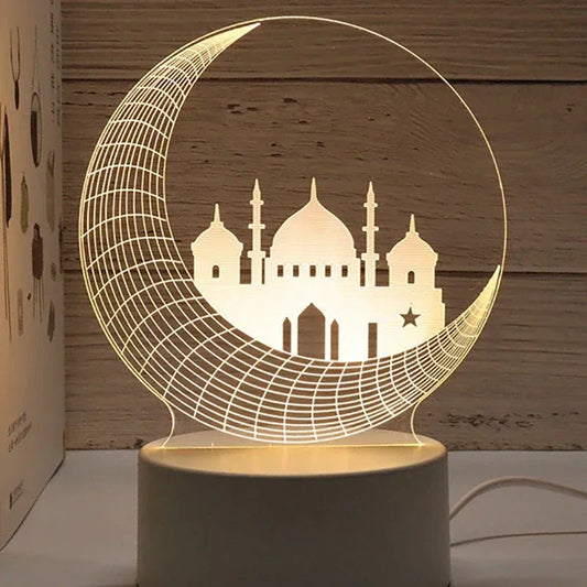 Ramadan Tafellamp -Maan/Moskee