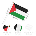Set van 3 kleine Palestina vlaggen (14x20cm)